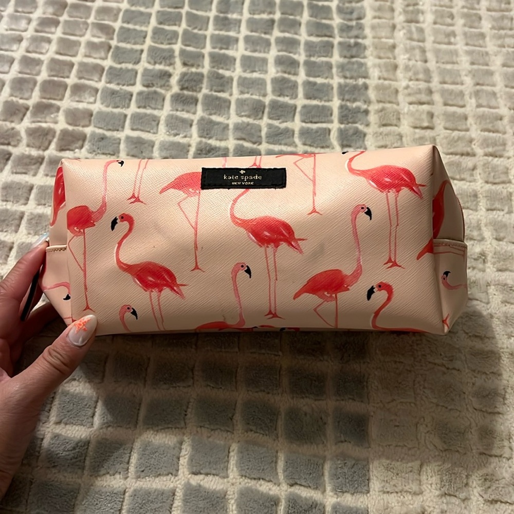 Kate Spade Flamingo Cosmetic Bag